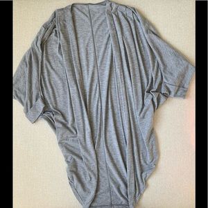 American Apparel Shawl Cardigan, Grey, One Size